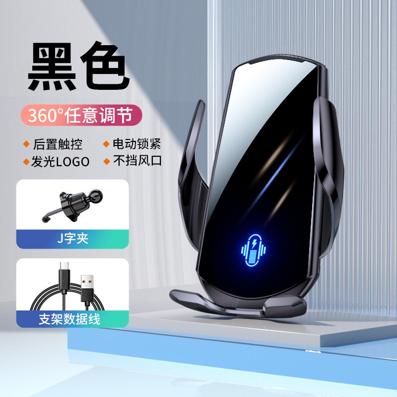 Automatic Clamp Phone Holder, Smart Sensor Car & Motorcycle Mount, Quiet Gear Cell Phone Bracket for Okada Riders