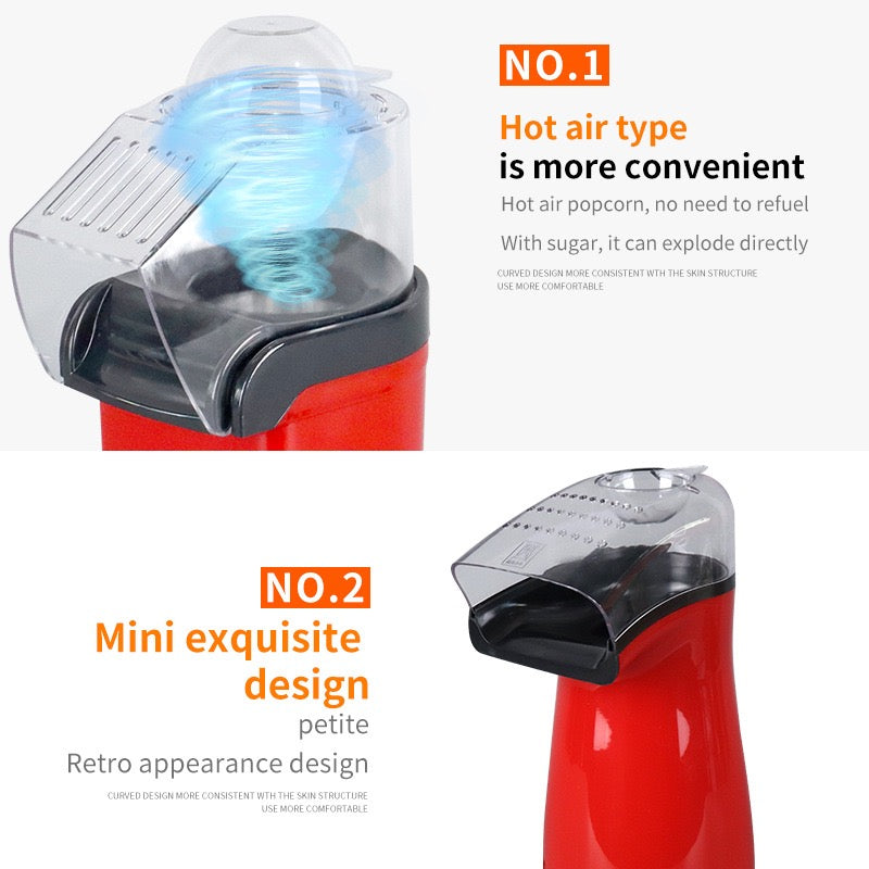 Electric Popcorn Maker, Household Automatic Popcorn Machine for Home Party Movie Night