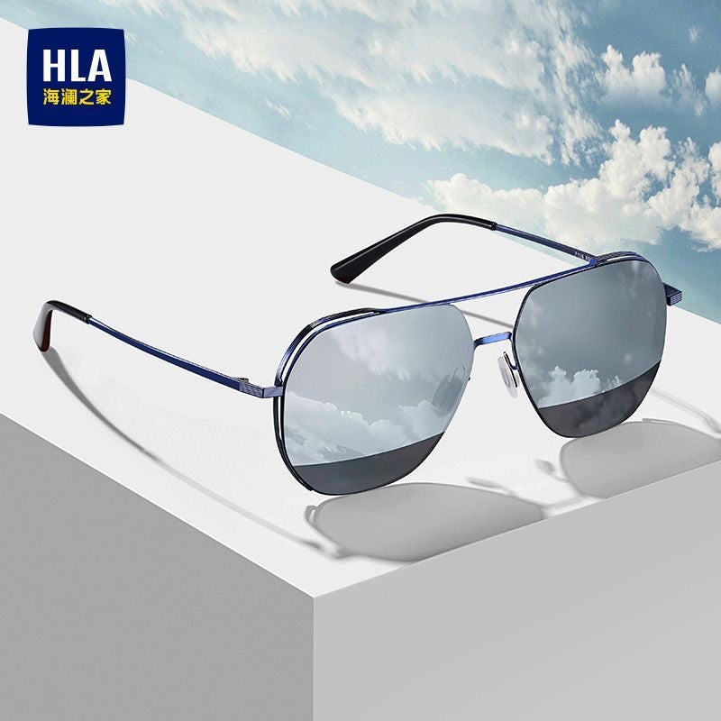 HLA Men Polarized Aviator Sunglasses, UV‑Protection Outdoor Driving Sun Glasses