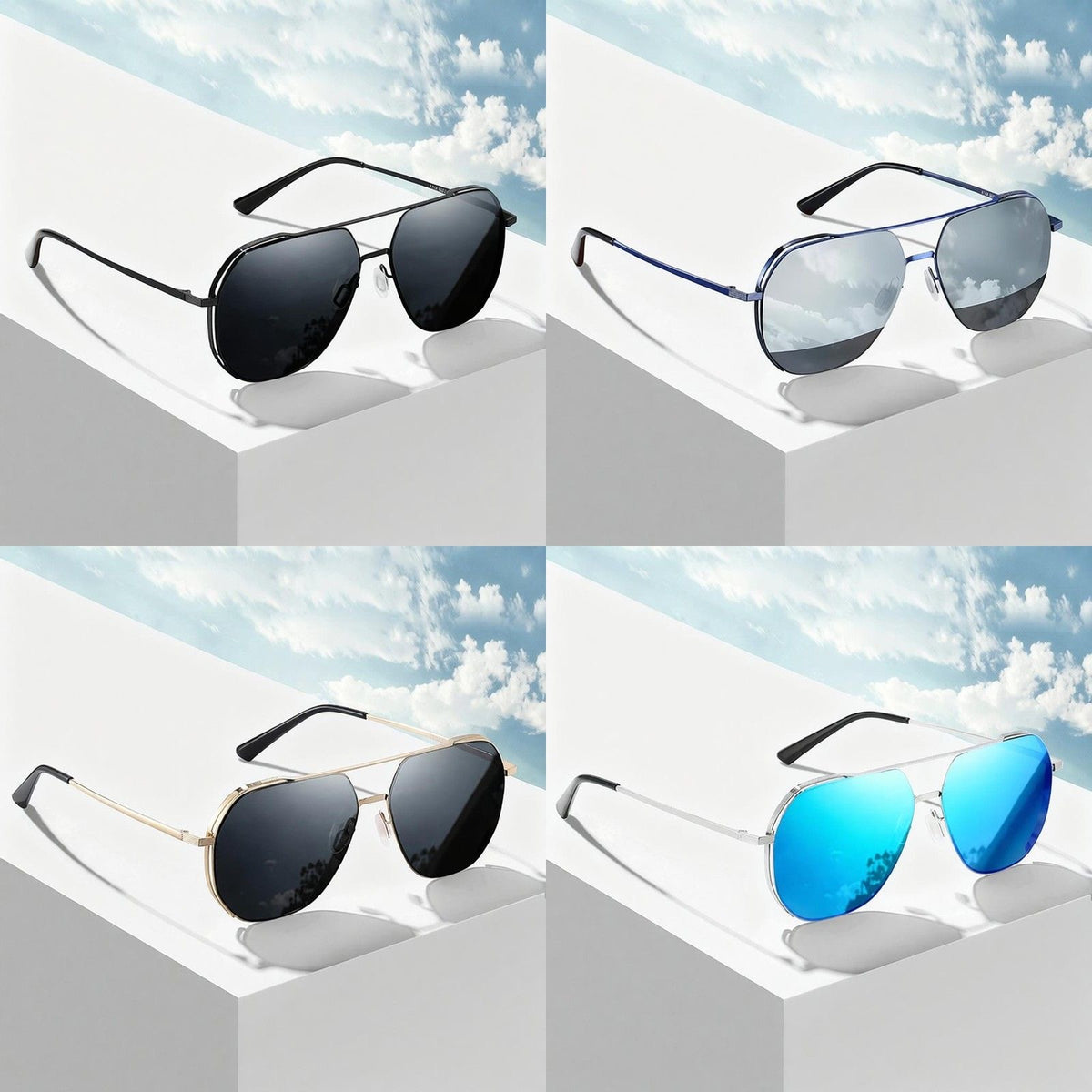 HLA Men Polarized Aviator Sunglasses, UV‑Protection Outdoor Driving Sun Glasses