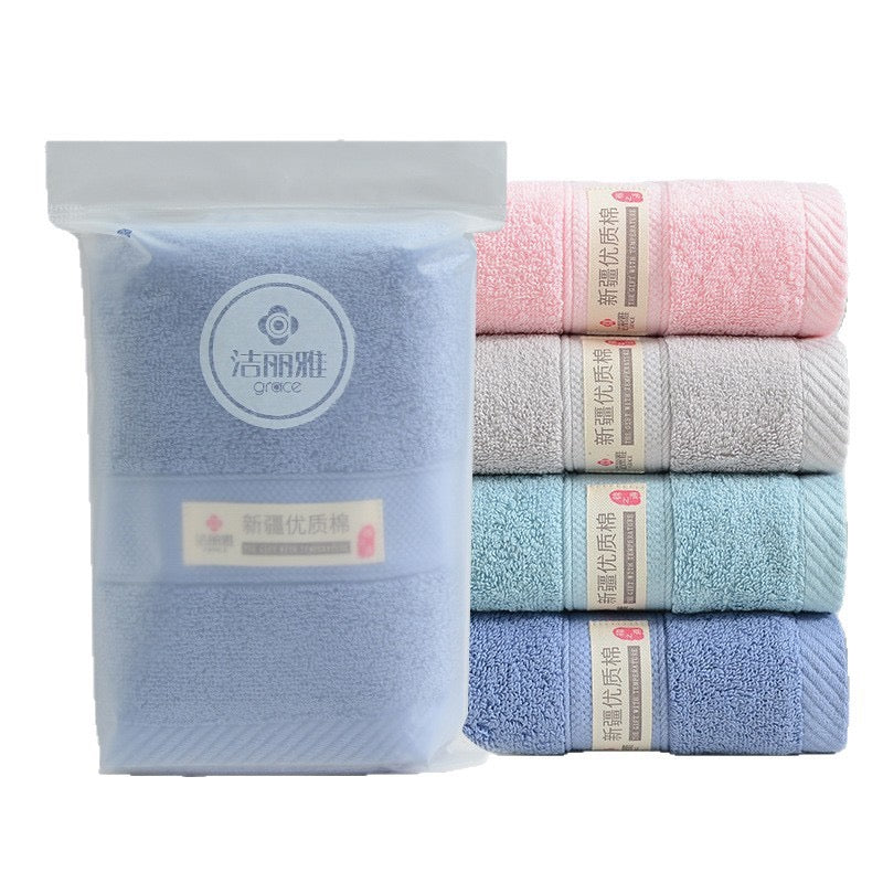 Soft Pure Cotton Face Towel, Highly Absorbent Daily Hand Towel, Individually Wrapped