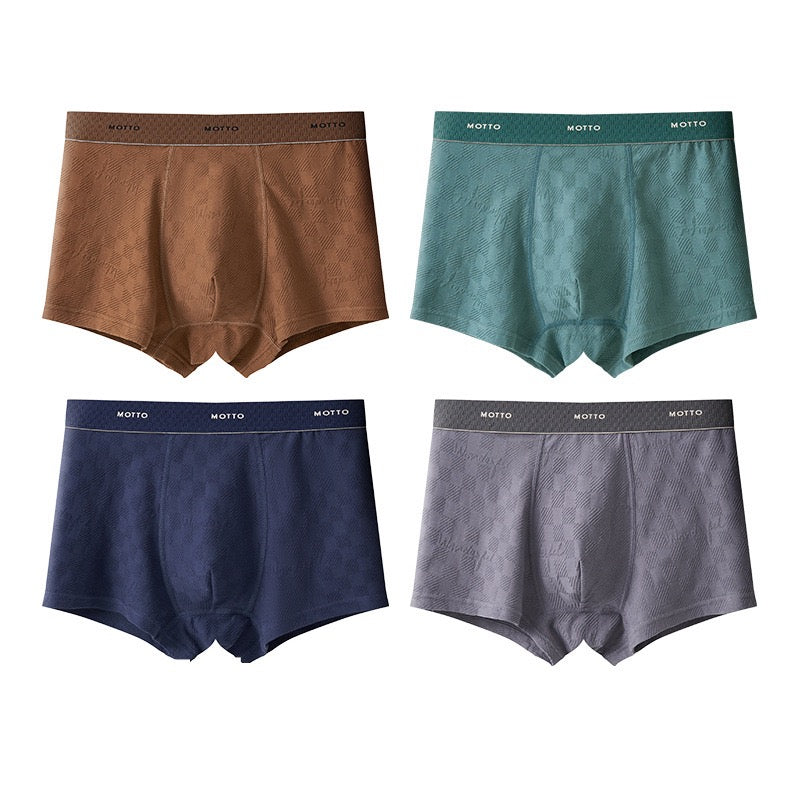 Men’s Cotton Boxer Briefs Multipack, Soft Breathable Stretch Underwear for Daily Wear