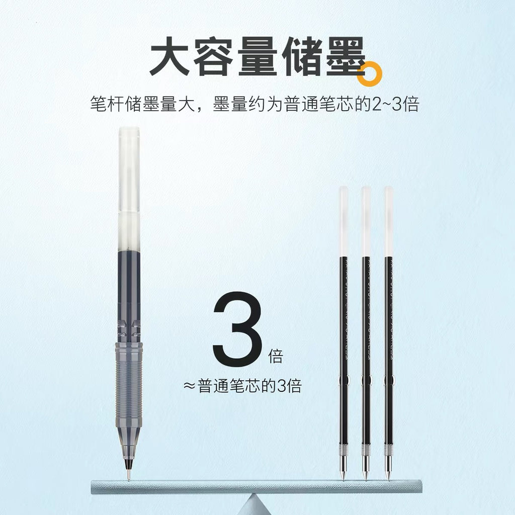 0.5mm Smooth Gel Ink Pens, Large‑Capacity Roller Ball Pens for School & Office