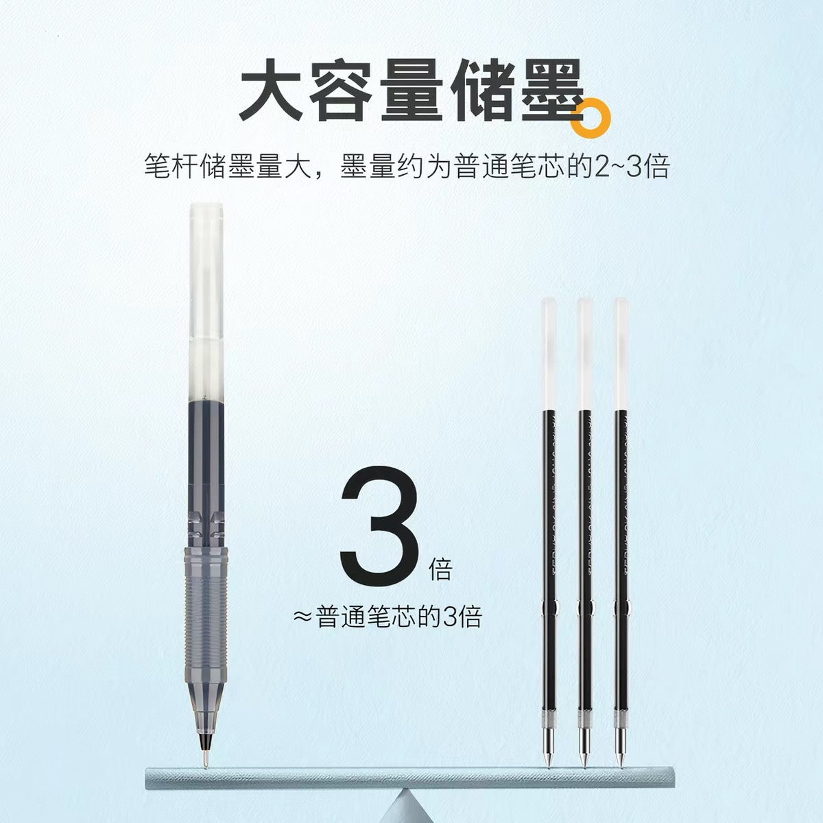 0.5mm Smooth Gel Ink Pens, Large‑Capacity Roller Ball Pens for School & Office