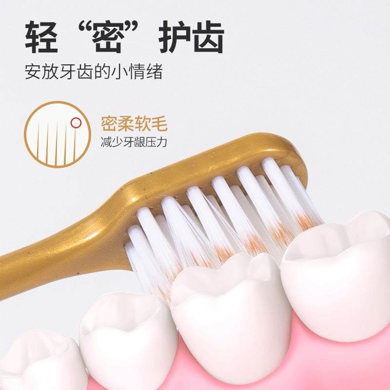 Wide‑Head Soft Bristle Toothbrush 6‑Pack, Deep Cleaning Manual Toothbrushes for Home Family Use