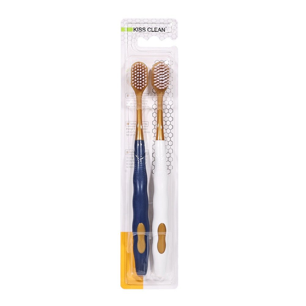 Wide‑Head Soft Bristle Toothbrush 6‑Pack, Deep Cleaning Manual Toothbrushes for Home Family Use