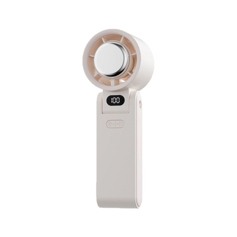 Portable Handheld Cooling Fan with Ice‑Compress Function, Digital Display Rechargeable Mini Fan