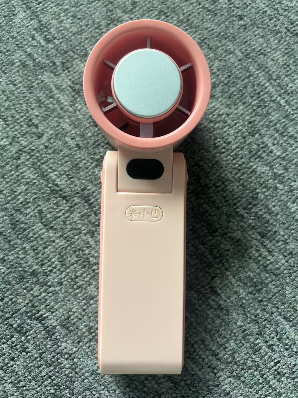 Portable Handheld Cooling Fan with Ice‑Compress Function, Digital Display Rechargeable Mini Fan