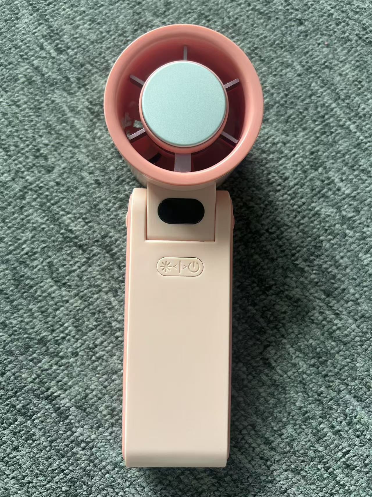 Portable Handheld Cooling Fan with Ice‑Compress Function, Digital Display Rechargeable Mini Fan