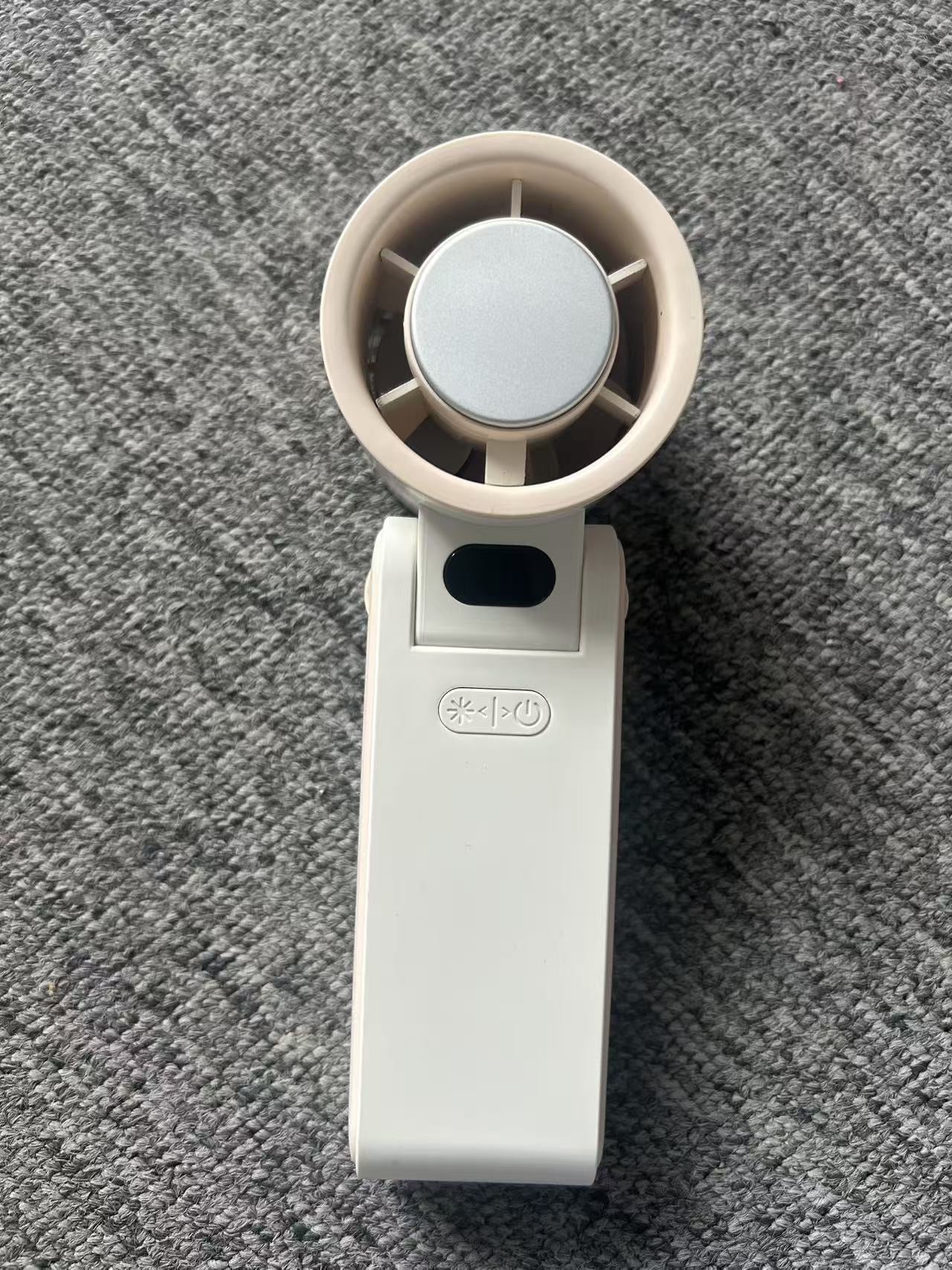 Portable Handheld Cooling Fan with Ice‑Compress Function, Digital Display Rechargeable Mini Fan