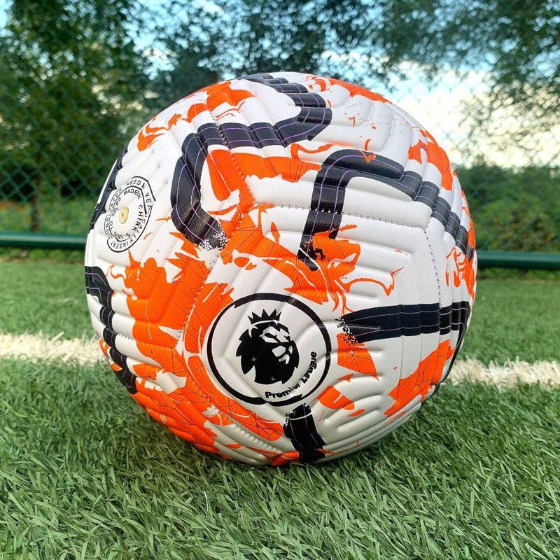 Size 5 Standard Soccer Ball, Durable PU Football for Outdoor Training & Match