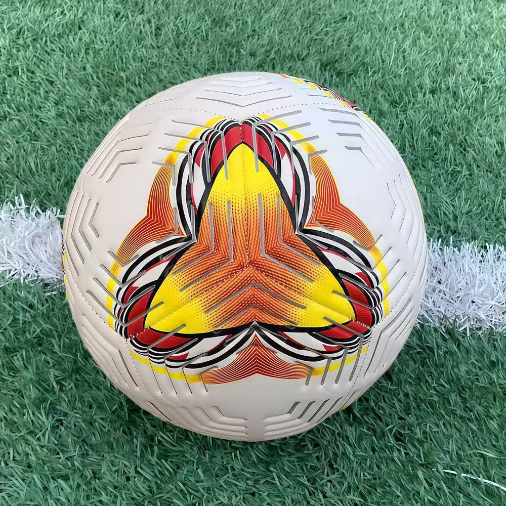 Size 5 Standard Soccer Ball, Durable PU Football for Outdoor Training & Match