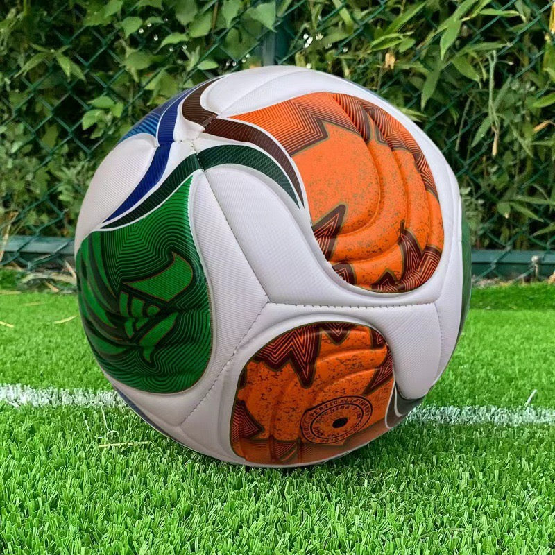 Size 5 Standard Soccer Ball, Durable PU Football for Outdoor Training & Match