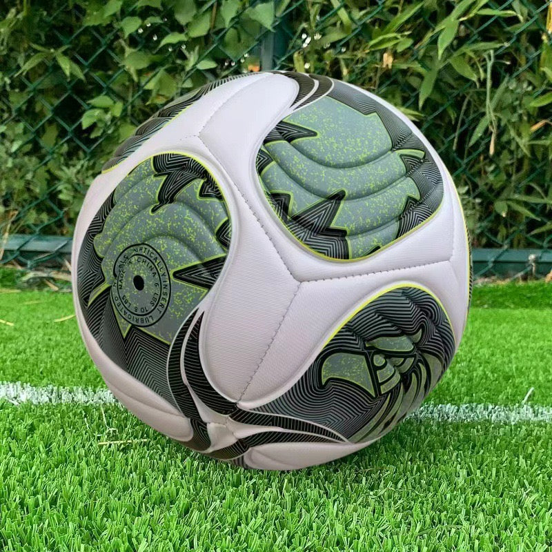Size 5 Standard Soccer Ball, Durable PU Football for Outdoor Training & Match