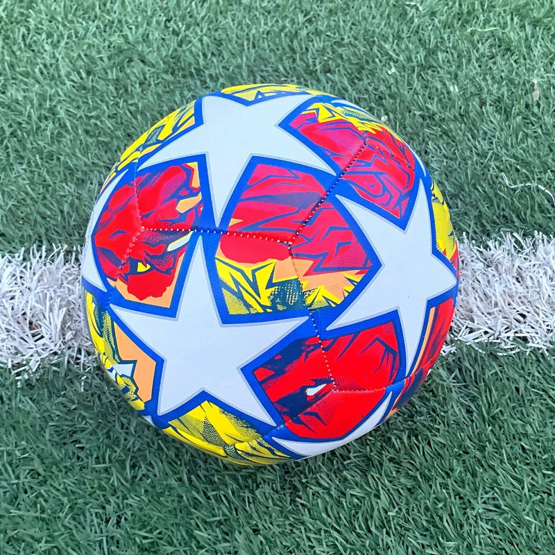 Size 5 Standard Soccer Ball, Durable PU Football for Outdoor Training & Match