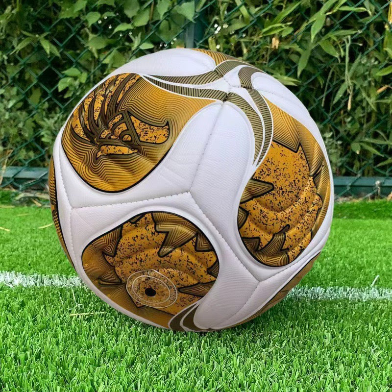 Size 5 Standard Soccer Ball, Durable PU Football for Outdoor Training & Match