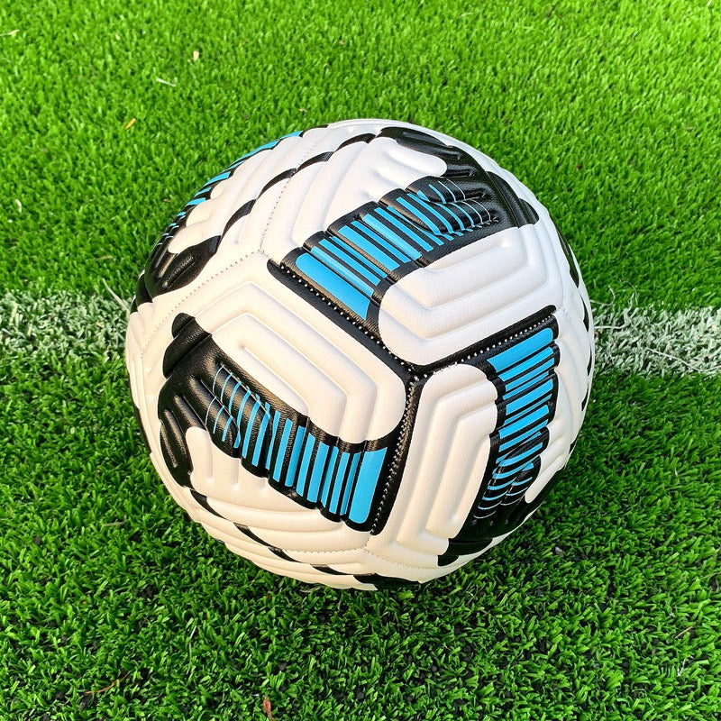 Size 5 Standard Soccer Ball, Durable PU Football for Outdoor Training & Match