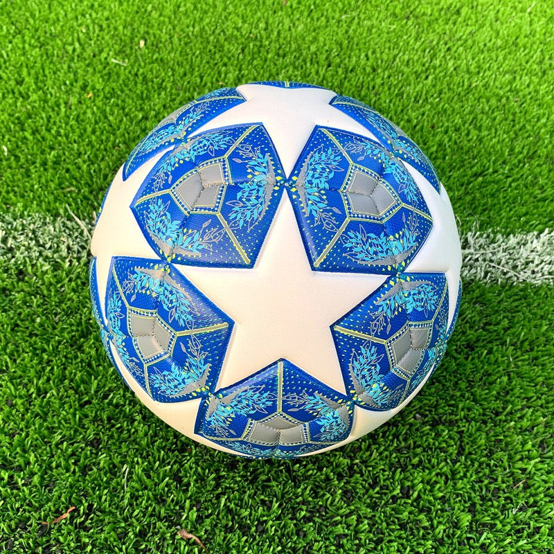 Size 5 Standard Soccer Ball, Durable PU Football for Outdoor Training & Match