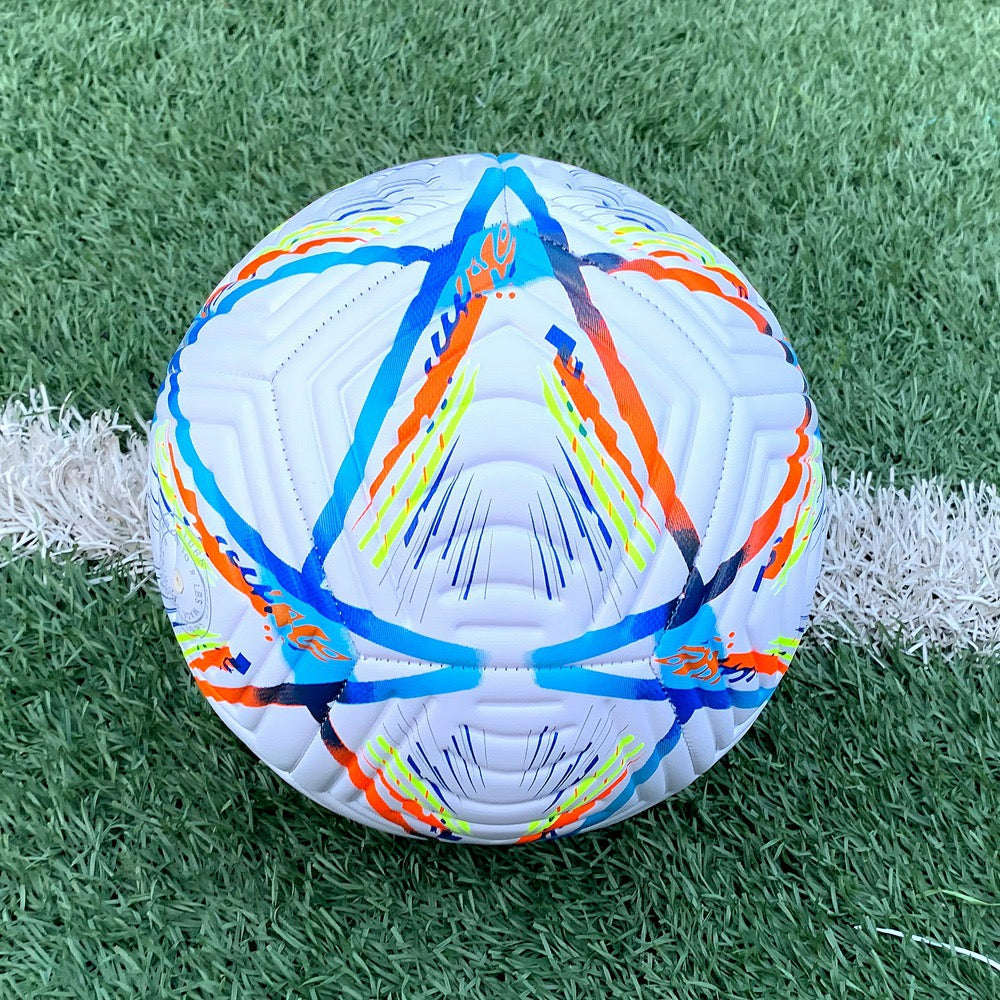 Size 5 Standard Soccer Ball, Durable PU Football for Outdoor Training & Match