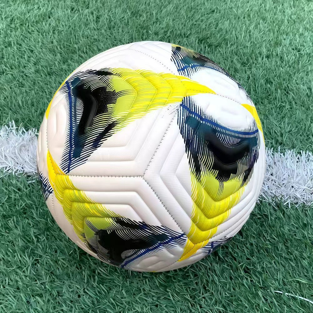 Size 5 Standard Soccer Ball, Durable PU Football for Outdoor Training & Match
