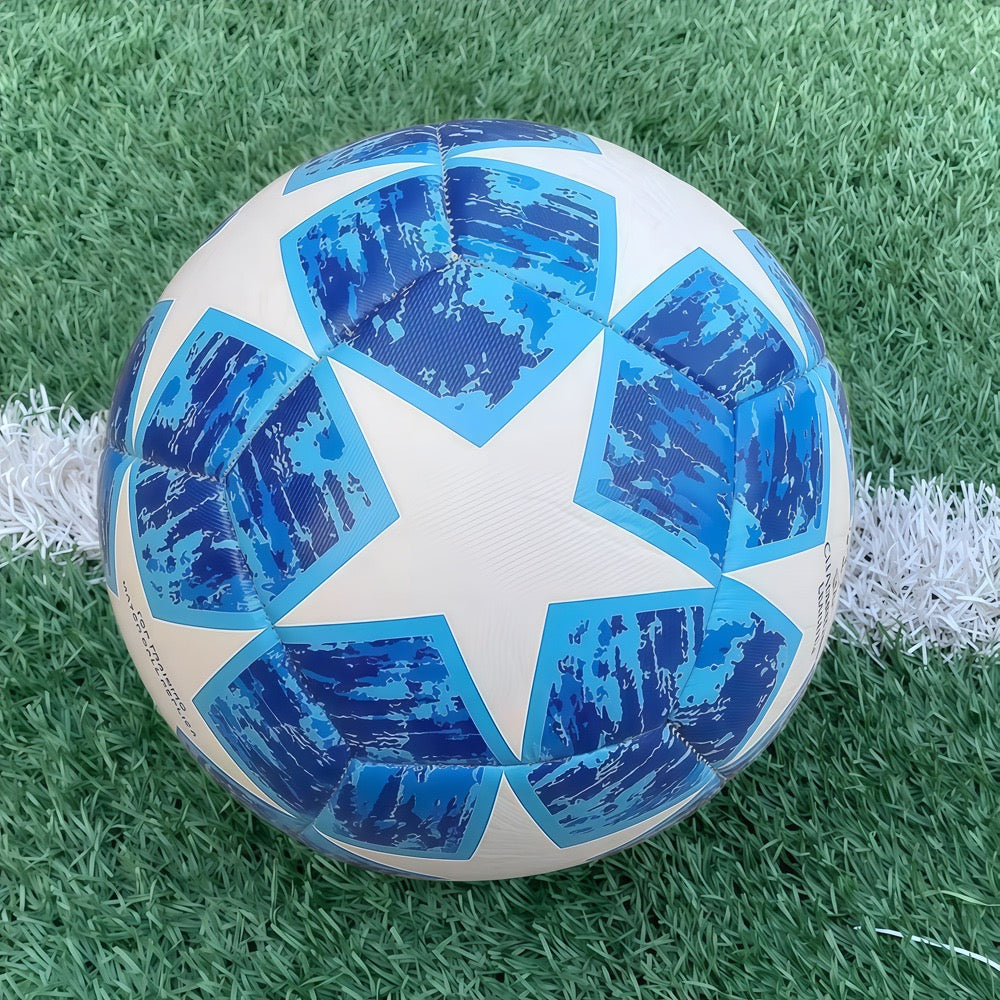 Size 5 Standard Soccer Ball, Durable PU Football for Outdoor Training & Match