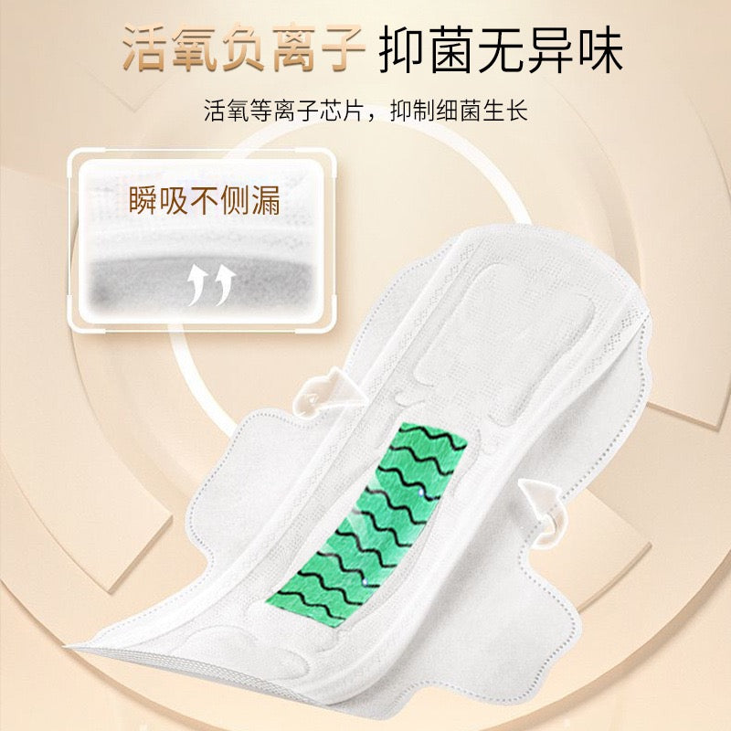 Night‑use Sanitary Pads 290mm, Soft Breathable Heavy Flow Menstrual Pads 8‑Pieces Pack