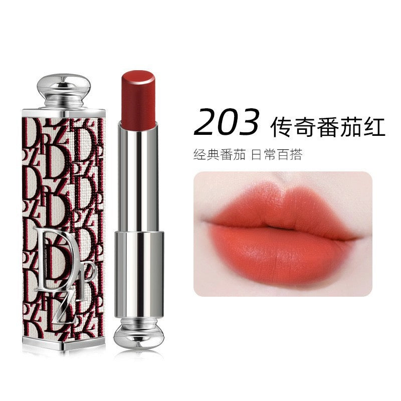 DZ Pattern Tube Moist Lipstick, Creamy Nude Lip Stick for Daily Makeup