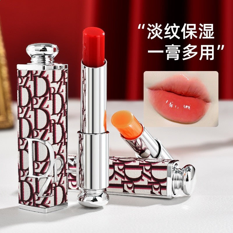 DZ Pattern Tube Moist Lipstick, Creamy Nude Lip Stick for Daily Makeup