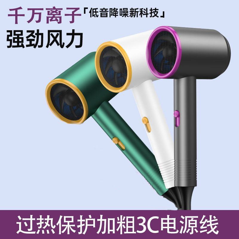 Ionic Hair Dryer, High‑Speed Quick Dry Blow Dryer with Concentrator Nozzle for Home Salon Use