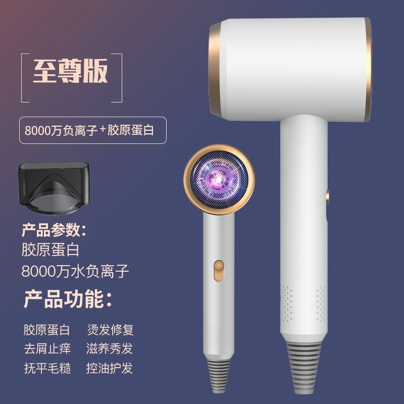 Ionic Hair Dryer, High‑Speed Quick Dry Blow Dryer with Concentrator Nozzle for Home Salon Use