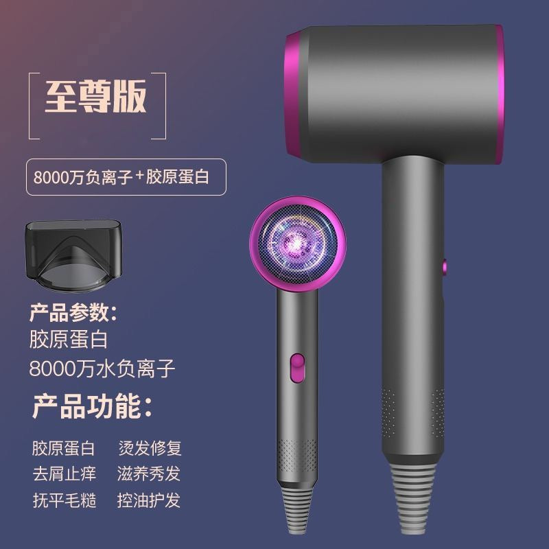 Ionic Hair Dryer, High‑Speed Quick Dry Blow Dryer with Concentrator Nozzle for Home Salon Use