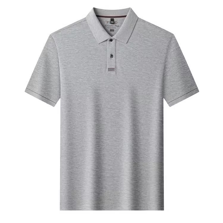 Men’s Classic Short‑Sleeve Polo Shirt, Breathable Pique Knit Business Casual Top