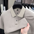 Men’s Classic Short‑Sleeve Polo Shirt, Breathable Pique Knit Business Casual Top