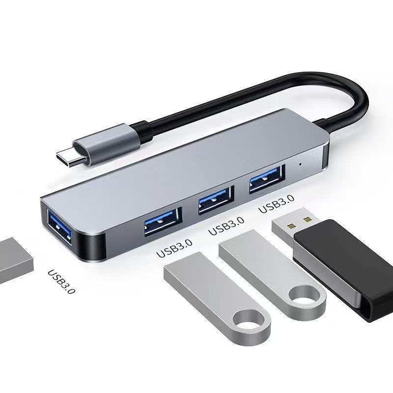 5‑in‑1 Type‑C Hub Docking Station, 4K HDMI + Gigabit Ethernet + PD Charging + Dual USB3.0 Adapter