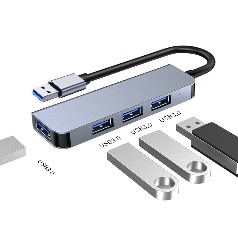 5‑in‑1 Type‑C Hub Docking Station, 4K HDMI + Gigabit Ethernet + PD Charging + Dual USB3.0 Adapter