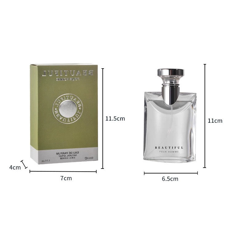 Men’s Eau De Parfum, 50ml Long‑Lasting Woody Scent Male Perfume Spray