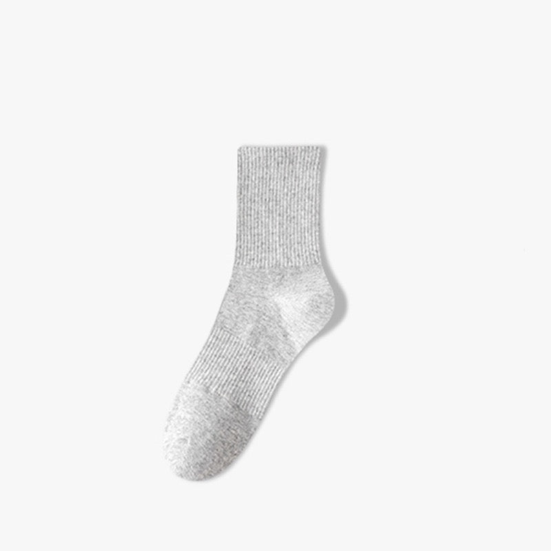 Men Cotton Crew Socks, 7A Antibacterial Odor‑Resistant Breathable Mid‑Tube Socks