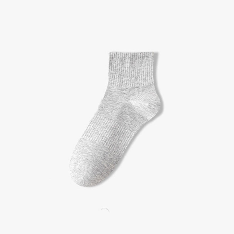 Men Cotton Crew Socks, 7A Antibacterial Odor‑Resistant Breathable Mid‑Tube Socks