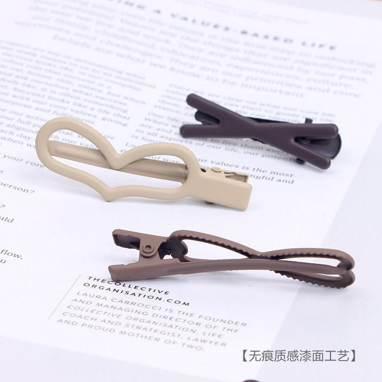 Women Matte Hair Clips Set, Neutral Color Decorative Hair Pins Barrettes