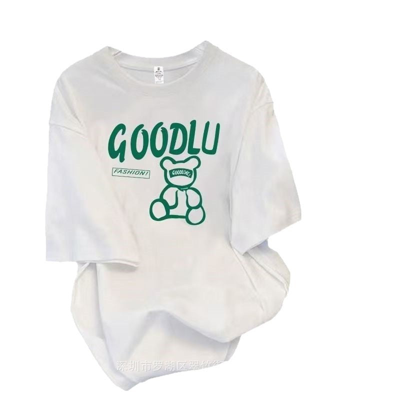 Men Simple Planet Print Short‑Sleeve T‑Shirt, Casual Cotton Crew Neck Tee