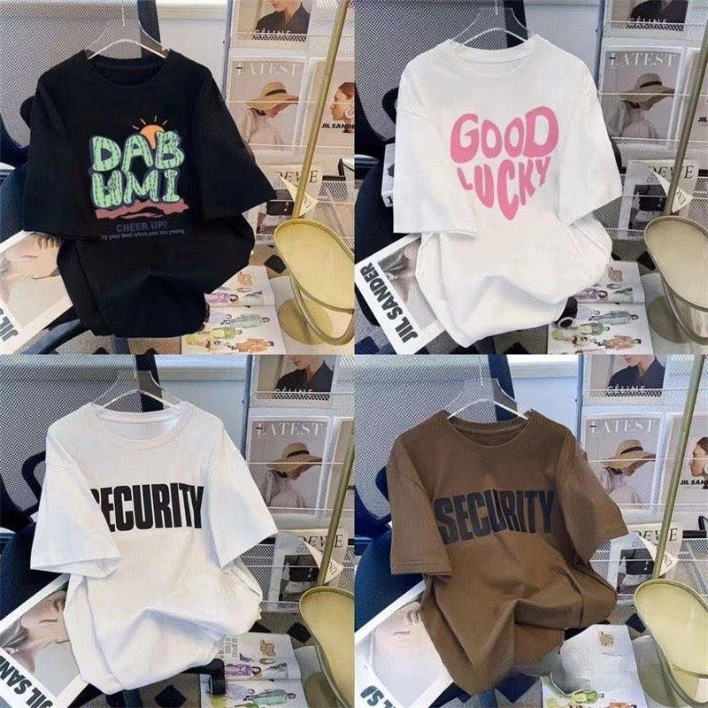 Men Simple Planet Print Short‑Sleeve T‑Shirt, Casual Cotton Crew Neck Tee