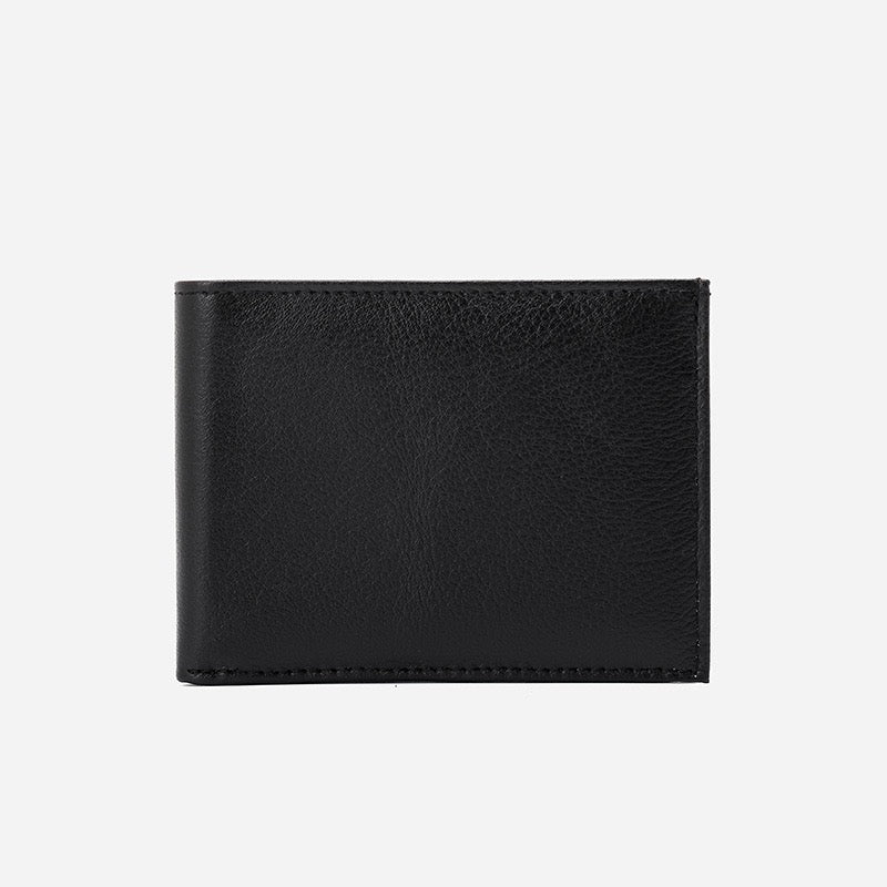 Men Classic Bifold Leather Wallet, Casual Short Purse Card & Cash Holder