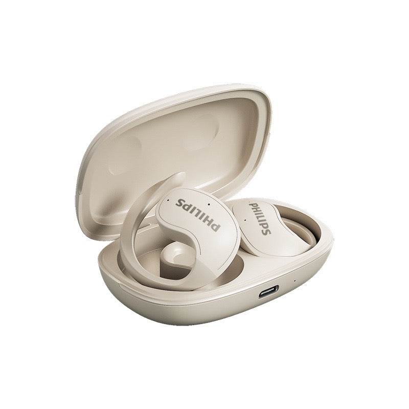 Philips Open‑Ear Wireless Bluetooth Earbuds, 120H Playtime Low Latency Sports Headset