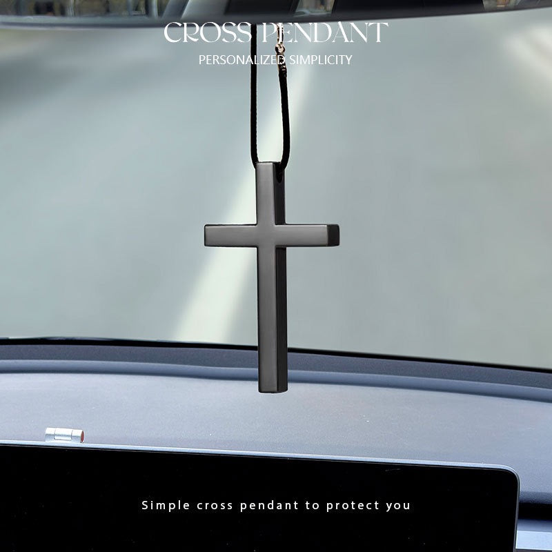 Simple Cross Pendant Necklace, Ideal For Church Worship Daily Wear