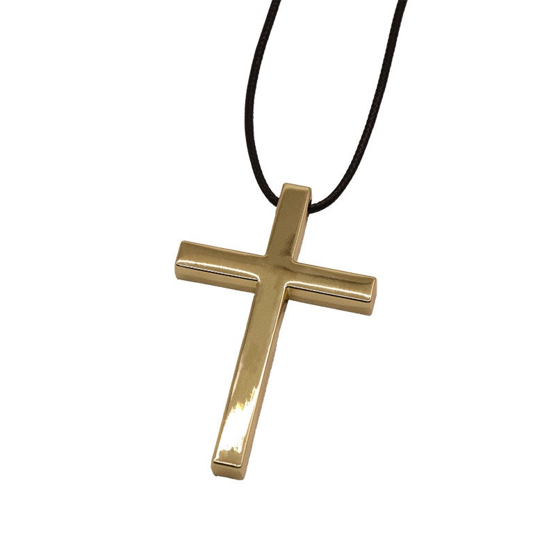 Simple Cross Pendant Necklace, Ideal For Church Worship Daily Wear