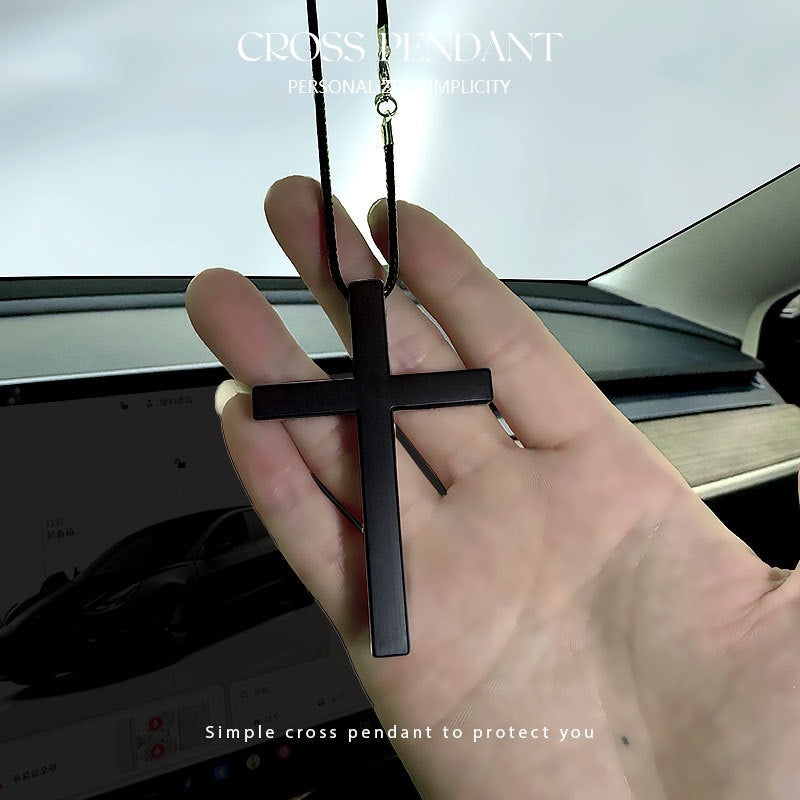 Simple Cross Pendant Necklace, Ideal For Church Worship Daily Wear