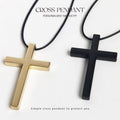 Simple Cross Pendant Necklace, Ideal For Church Worship Daily Wear