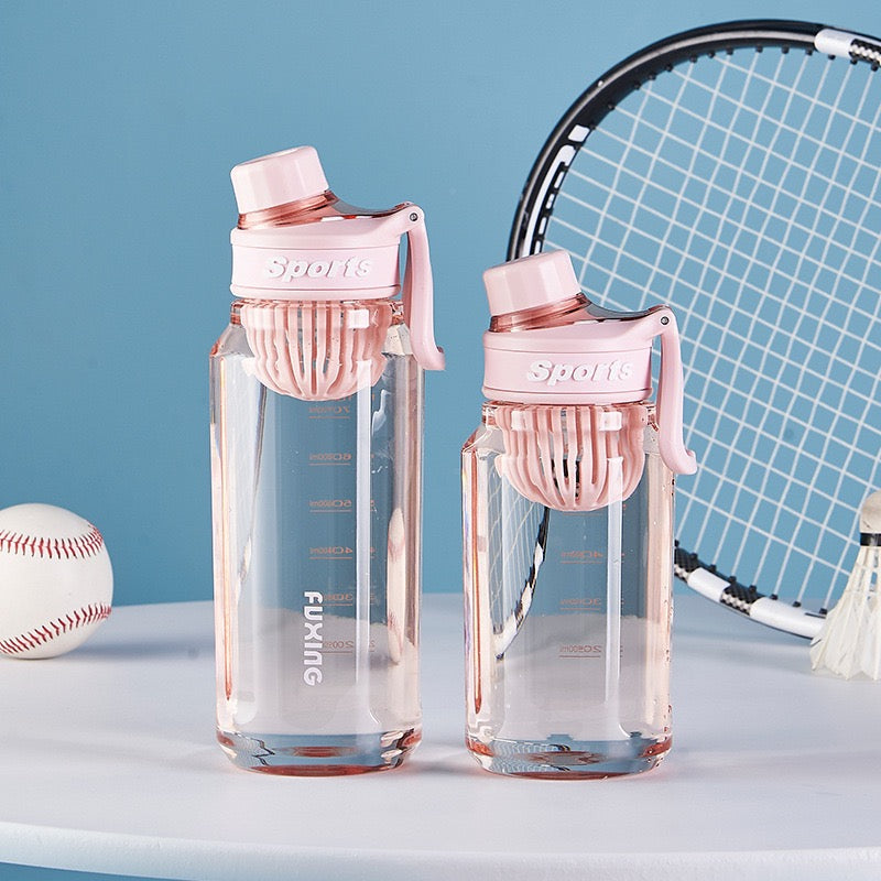 Large Capacity Sports Water Bottle With Mixer Shaker, Portable Leak‑Proof Drinking Bottle For Outdoor & Daily Use