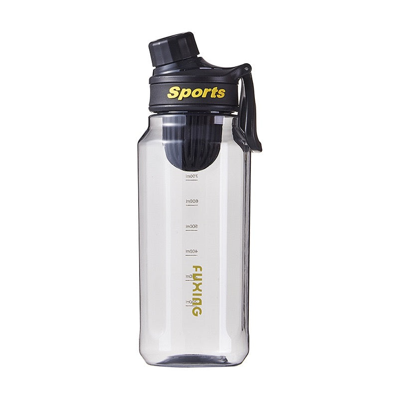 Large Capacity Sports Water Bottle With Mixer Shaker, Portable Leak‑Proof Drinking Bottle For Outdoor & Daily Use