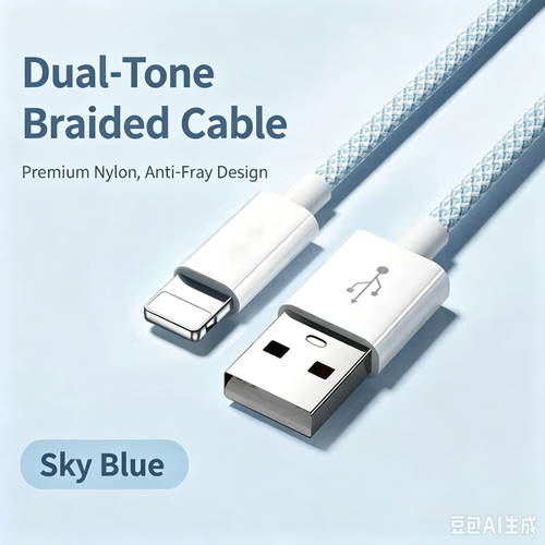 120W 6A Braided USB‑C Super Fast Charging Cable